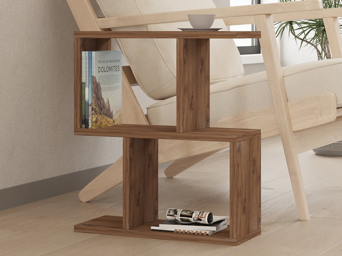 Hanah Home Mesa Auxiliar Pino Atlántico Diseño Escandinavo 45x51.4x17 cm